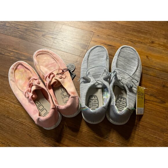 Hey Dude Wendy Tie Dye & Pearl River Women's Shoes - Size 9 US, New Lot - Picture 2 of 8